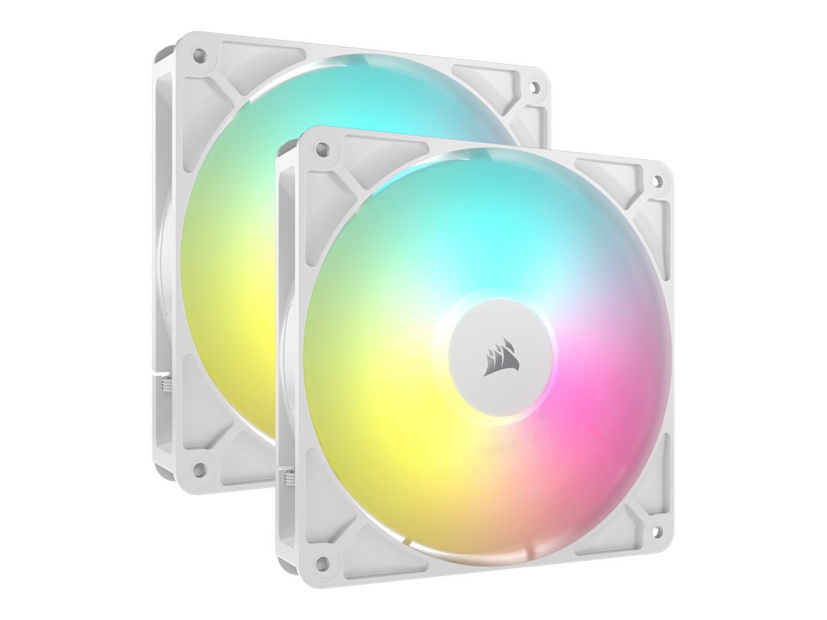 Corsair RS140 ARGB Dual Pack - Gehäuselüfter - 140 mm - weiß (Packung mit 2)