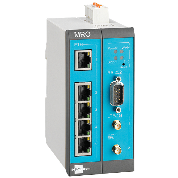 Insys icom MRO L210 - Router - WWAN - Modbus, Ansicht 3