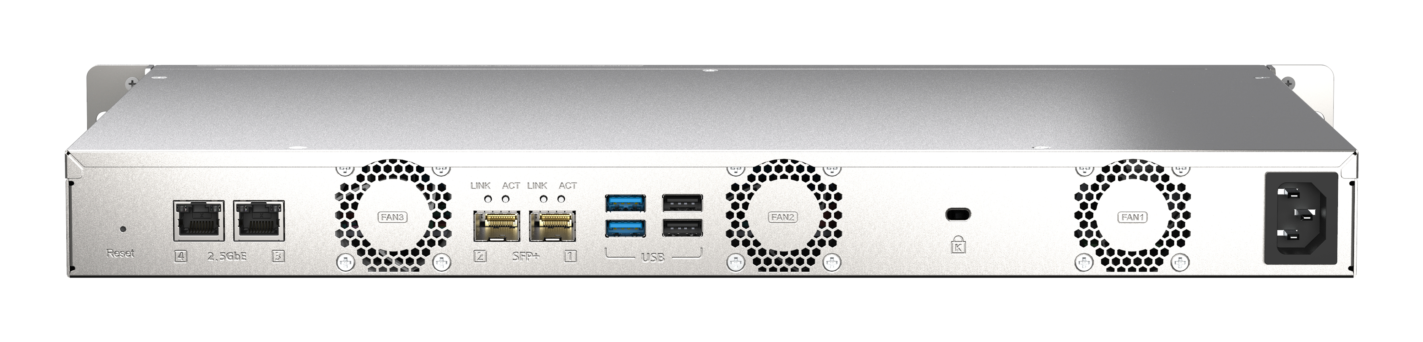 QNAP TS-435XeU - NAS-Server - 4 Schächte - Rack, Ansicht 4