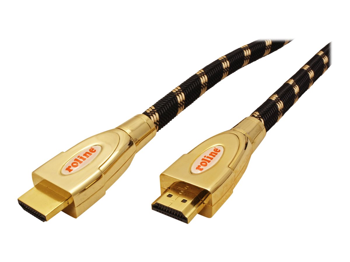 ROLINE Gold - HDMI-Kabel mit Ethernet - HDMI männlich zu HDMI männlich