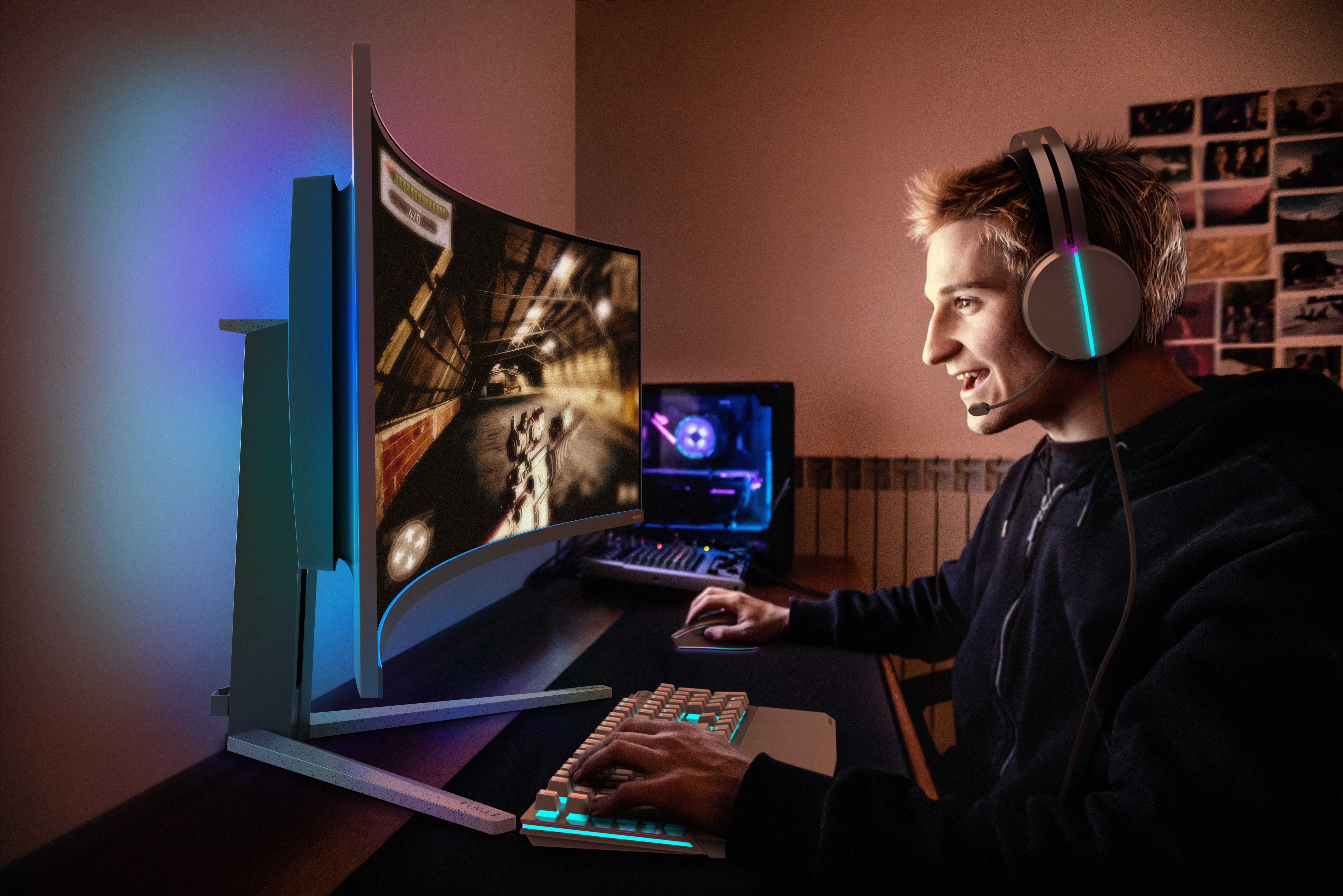 Philips Evnia 8000 49M2C8900L - OLED-Monitor - Gaming - gebogen - 124.5 cm (49), Ansicht 2