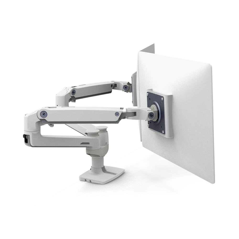 Ergotron LX Dual Side-by-Side Arm - Befestigungskit (Spannbefestigung für Tisch, Stange, 2 Gelenkarme, Ansicht 4