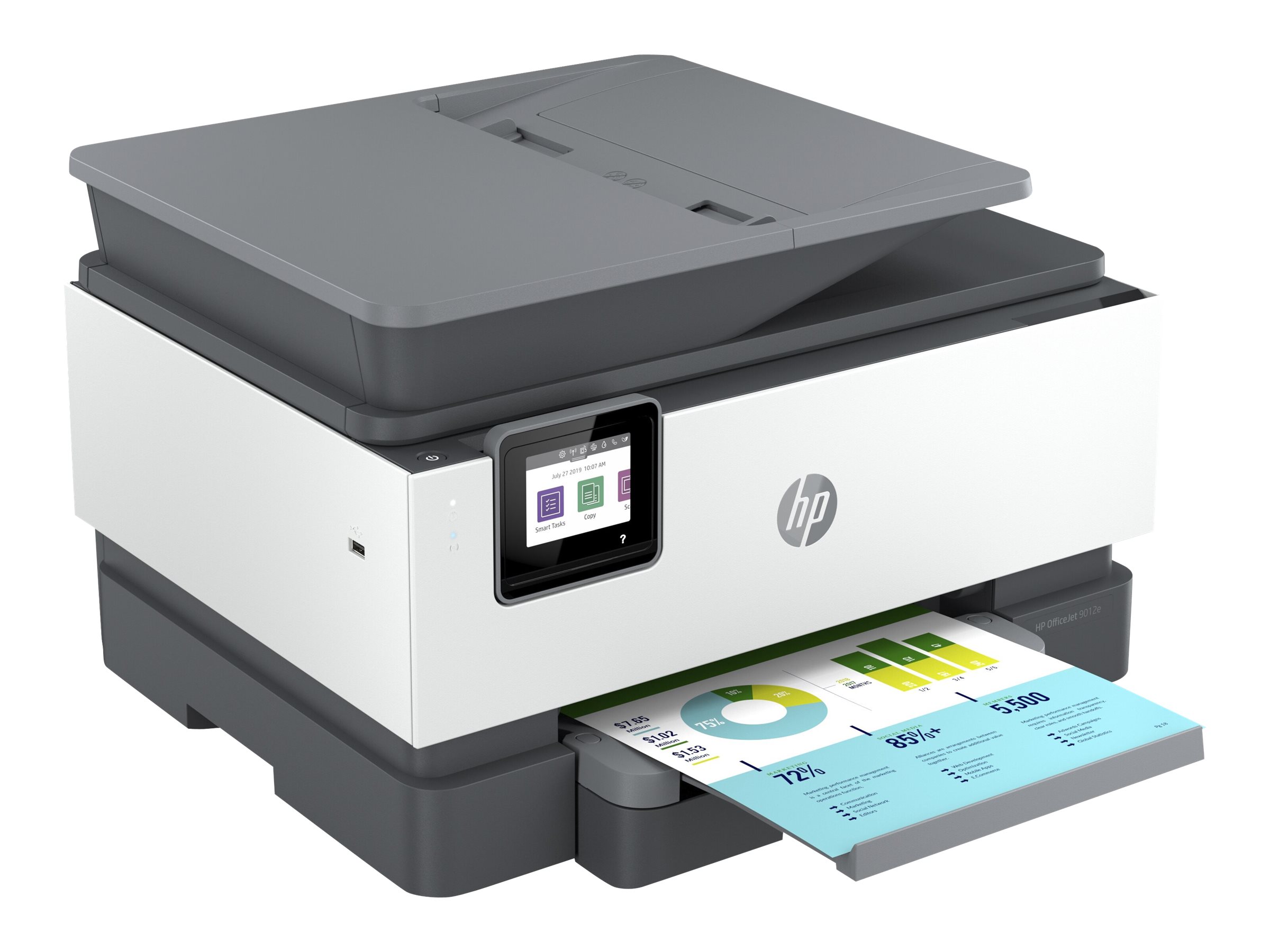 Hewlett Packard (HP) HP OfficeJet Pro 9012e HP+ A-i-O A4, Tinte, 22/18S. SW/Col. MF, Fax