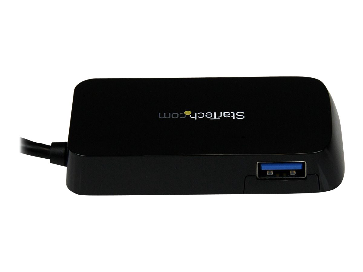 StarTech.com 4 Port USB 3.0 SuperSpeed Hub - Schwarz, Ansicht 3