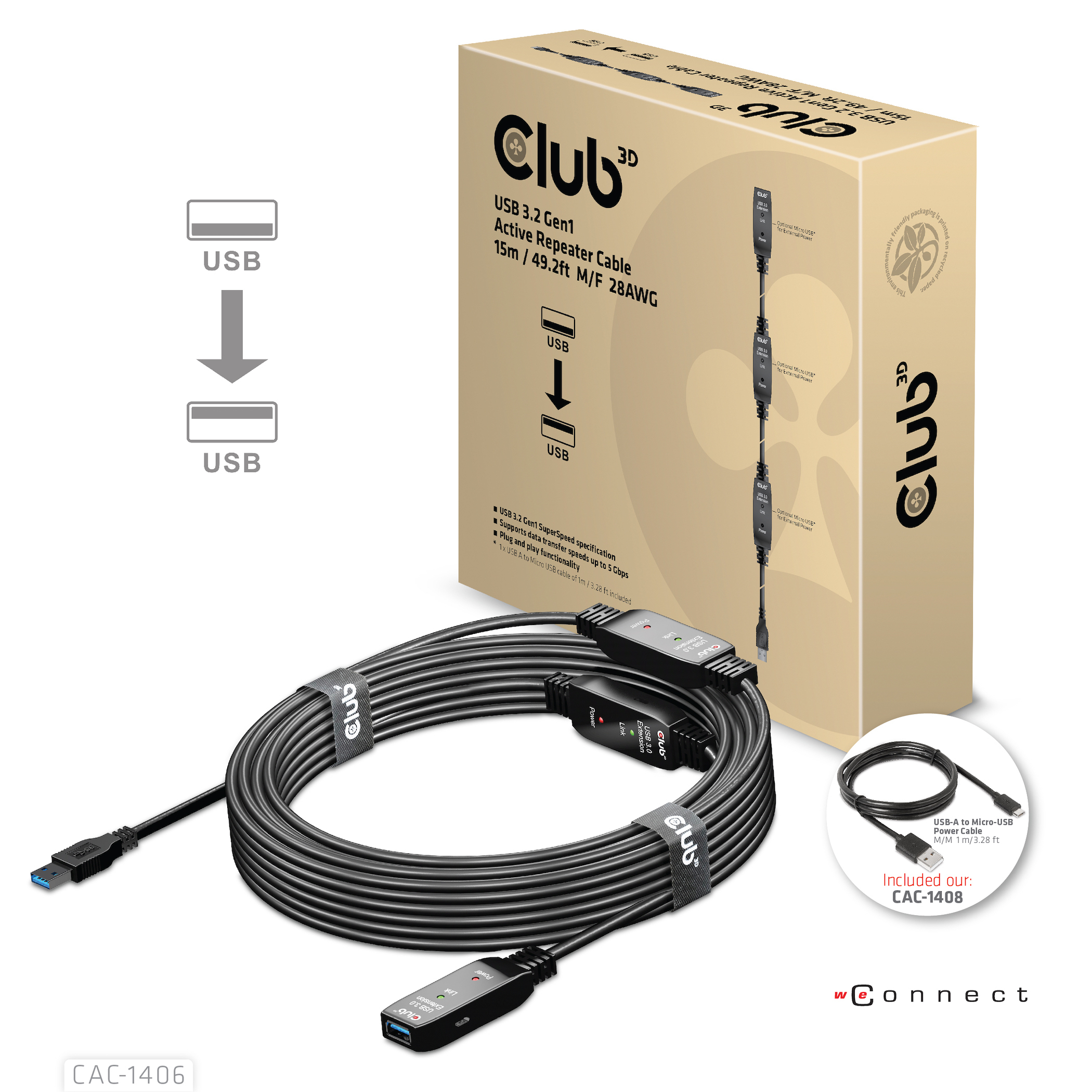 Club 3D USB-Erweiterung - USB 3.2 Gen 1 - bis, Ansicht 3