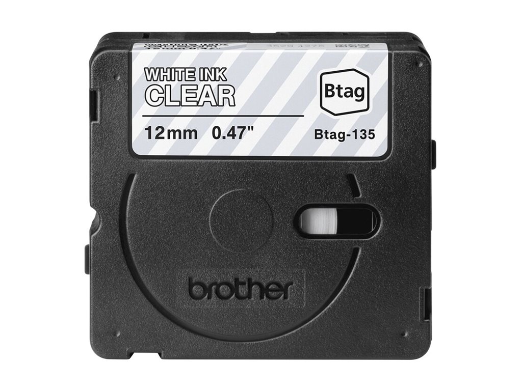 Brother BTAG-135 - Weiß auf durchsichtig - Rolle (1,2 cm x 4 m), Ansicht 2