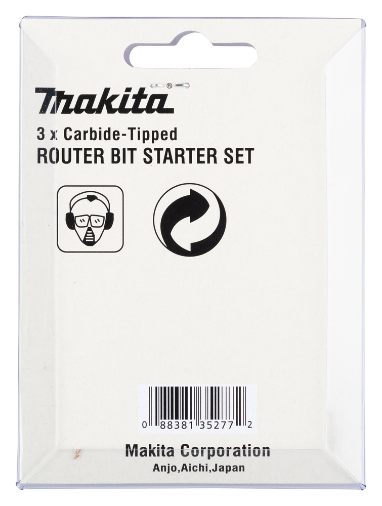 Makita Fräs-Bitsatz - 3 Stücke - für Makita DRT50Z, Ansicht 2