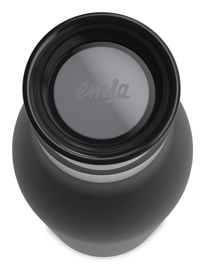 EMSA Bludrop Color N3110100 - 500 ml - Fitness - Sport - Schwarz - Edelstahl - Junge/Mädchen - 24 h, Ansicht 3