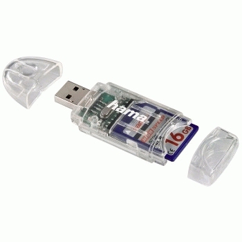 Hama Kartenleser - 8-in-1 (MMC, SD, miniSD, microSD, MMCplus, SDHC), Ansicht 3