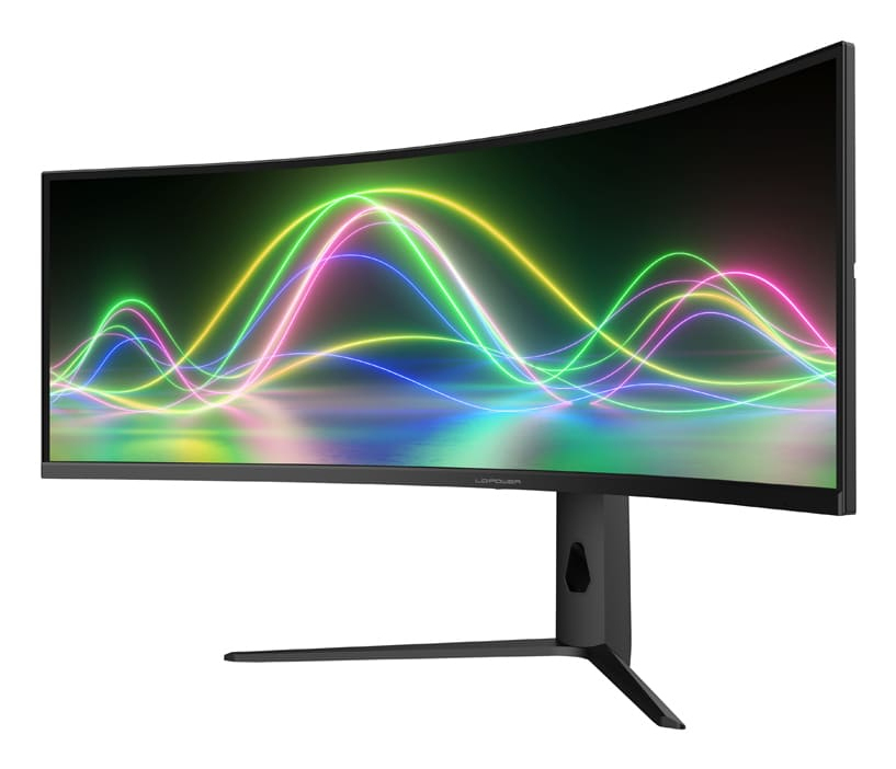 LC-Power 49 LC-M49QCK Curved VA+DP+2xHDMI - Flachbildschirm (TFT/LCD) - 124,5 cm, Ansicht 3