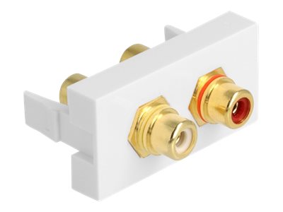 Delock Easy 45 - Einrastmodul - roterweißer Ring