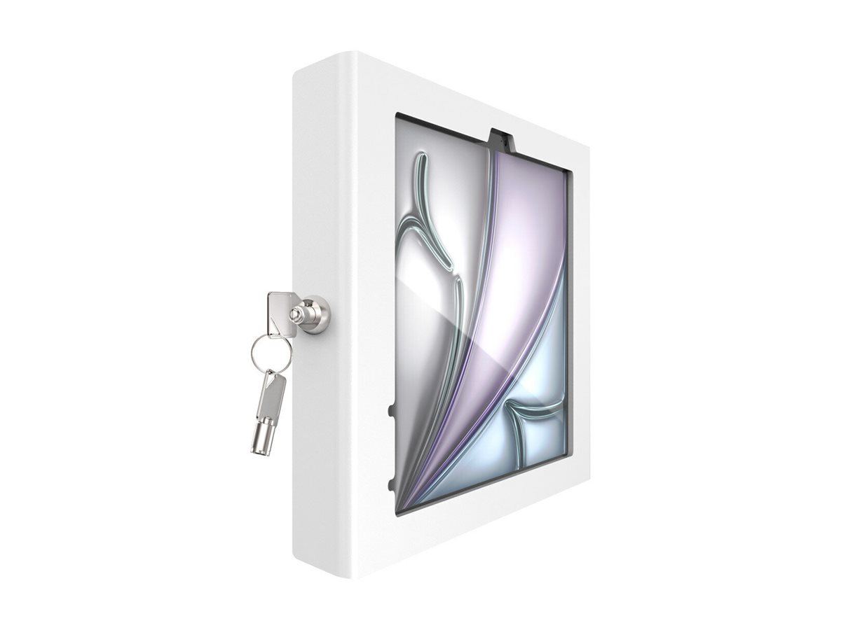 Compulocks iPad Air M2 & M3 11", Apex Secured Enclosure Wall Mount - White - Gehäuse - für Tablett - Glasbefestigung, Raum - verriegelbar - hochwertiges Aluminium - weiß - Bildschirmgröße: 27.94 cm (11")