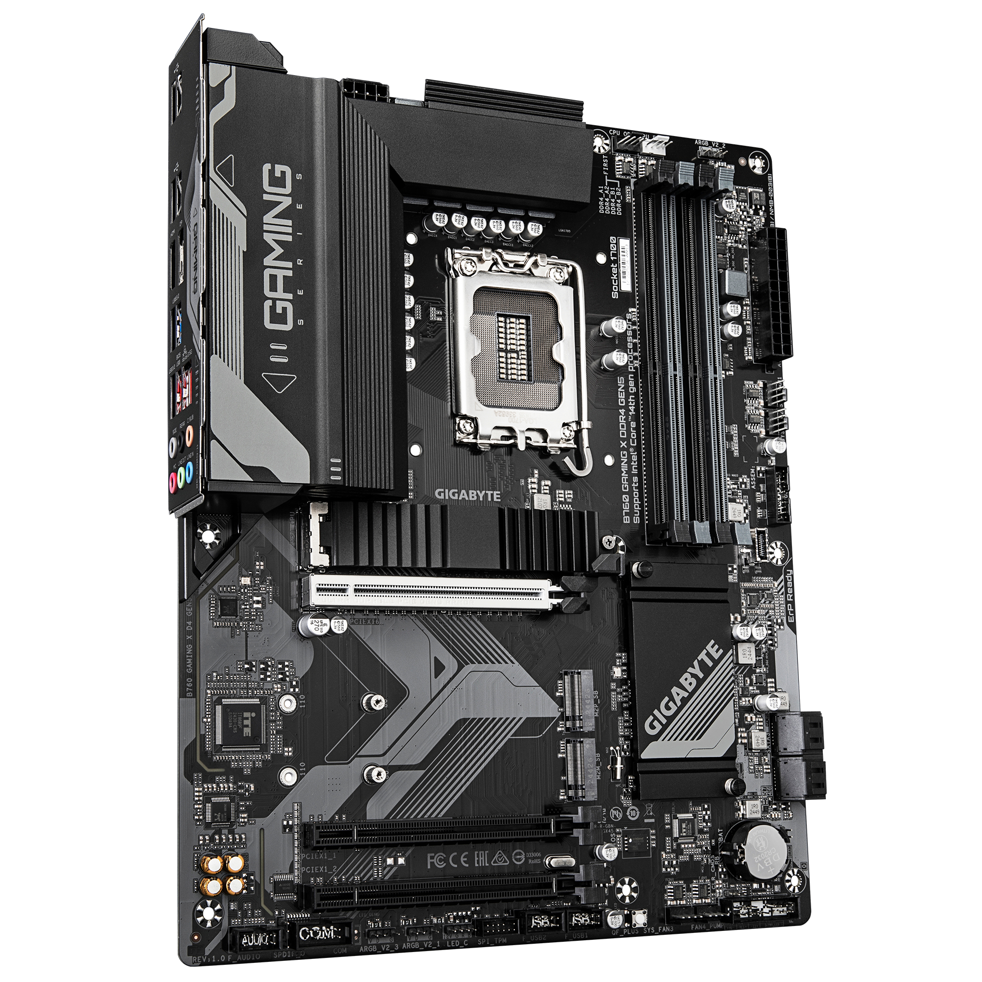 Gigabyte B760 GAMING X DDR4 GEN5 Mainboard – Unterstützt Intel Core Prozessoren, Ansicht 3