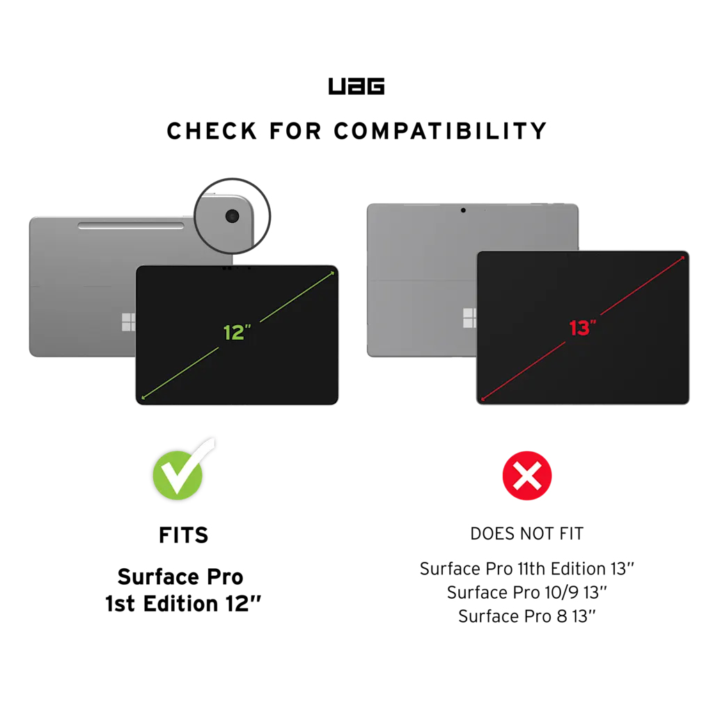 Urban Armor Gear UAG Plasma Healthcare Series - Hintere Abdeckung für Tablet - Weiß/Grau - (12-inch), Ansicht 2