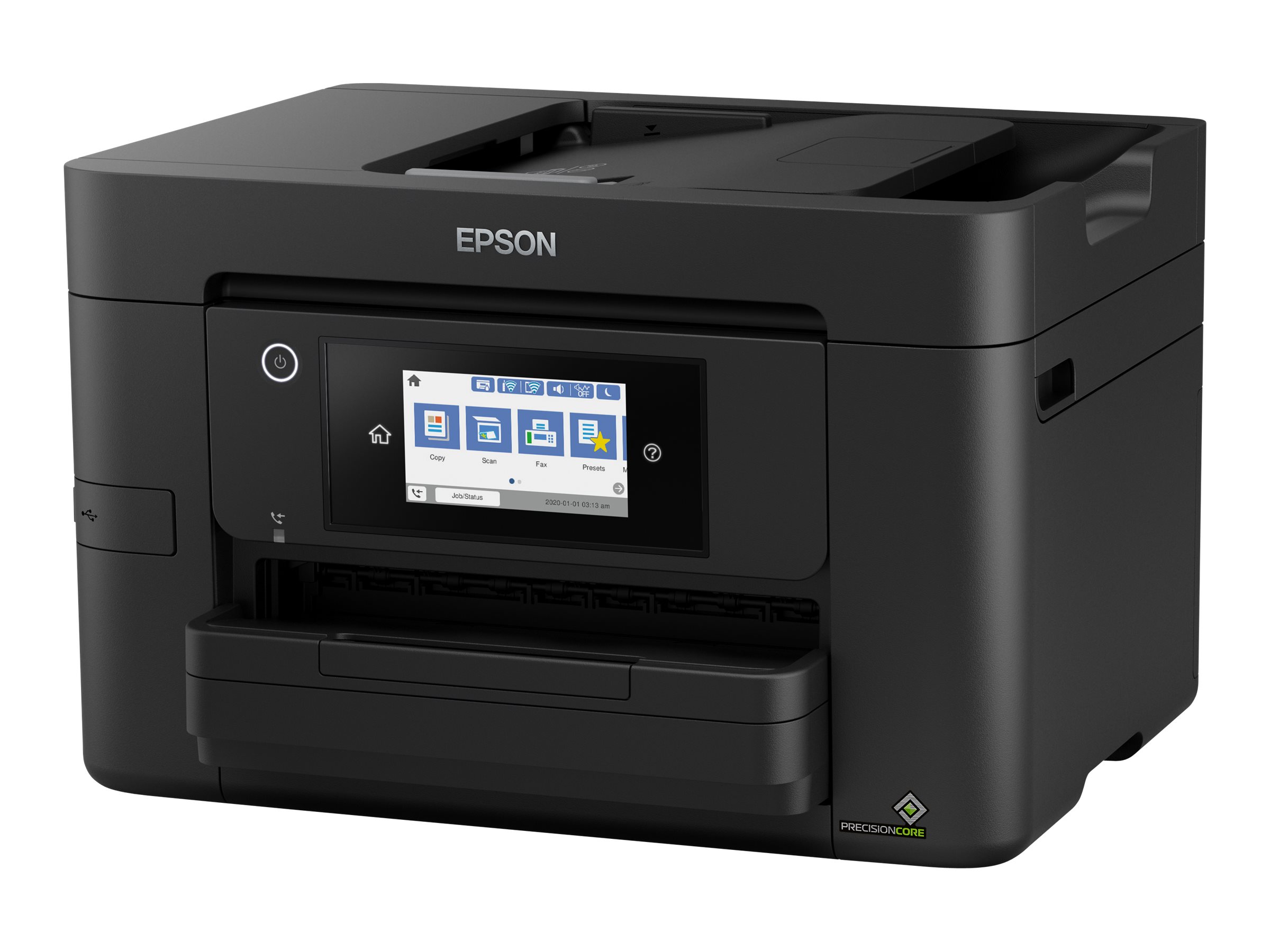 Epson WorkForce Pro WF-4820DWF - Multifunktionsdrucker - Farbe - Tintenstrahl - A4 (210 x 297 mm) (Original) - A4/Legal (Medien) - bis zu 25 Seiten/Min. (Drucken) - 250 Blatt - 33.6 Kbps - USB 2.0, LAN, Wi-Fi(n), USB-Host