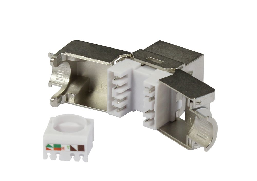 Synergy 21 S216379 - Flach - Edelstahl - RJ-45 - Weiblich - 23/26 - Cat6a, Ansicht 3