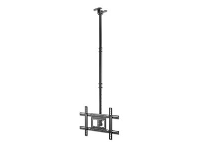 Manhattan Befestigungskit (Deckenplatte) - für Flachbildschirm - heavy-duty steel with powder coating - Schwarz - Bildschirmgröße: 94-203 cm (37"-80")