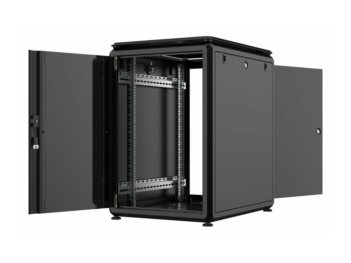 Lanview RDL16U68BL - 16U - 600 kg - 27,5 kg - Schwarz, Ansicht 2