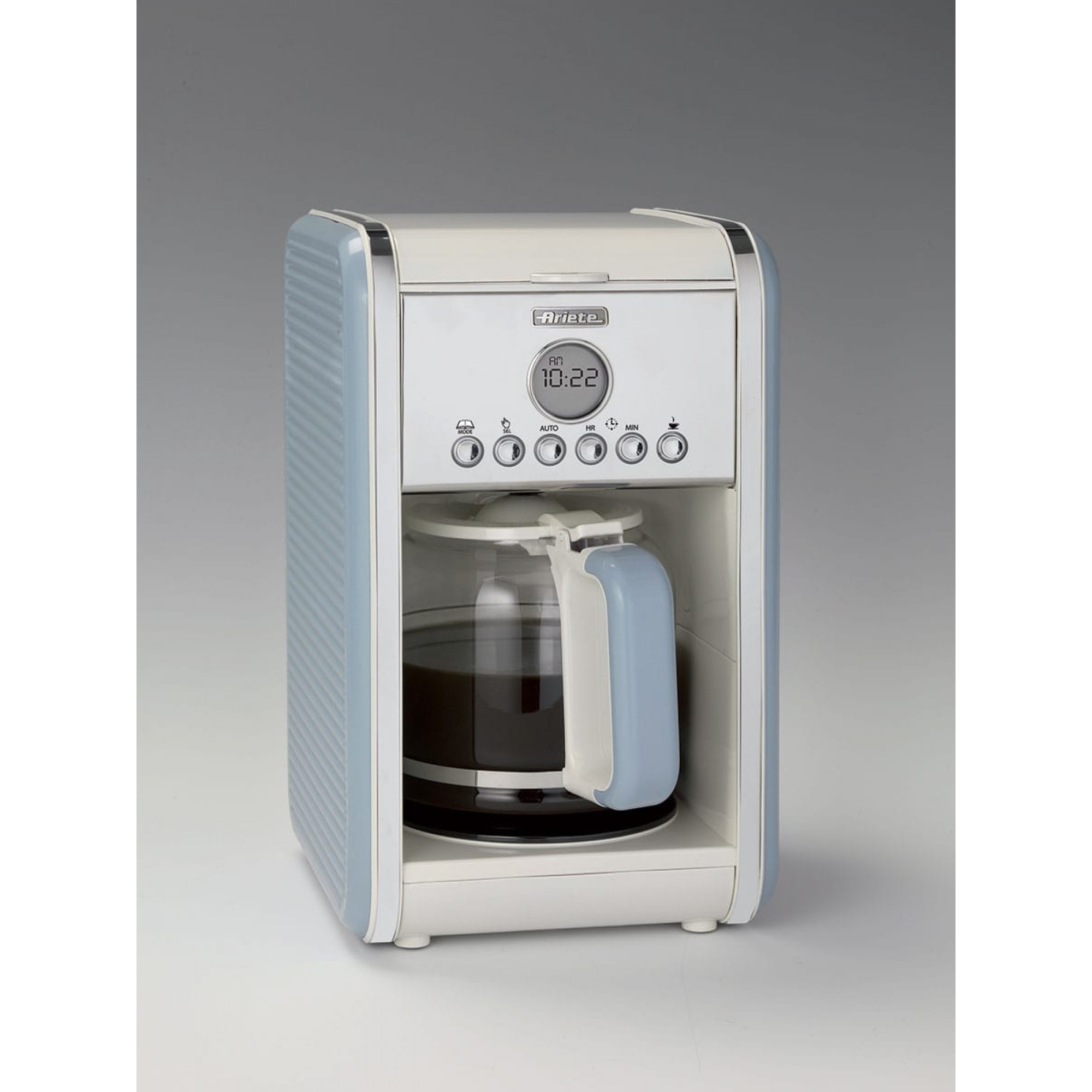 Ariete 1342 Vintage - Kaffeemaschine - 12 Tassen - Hellblau, Ansicht 3