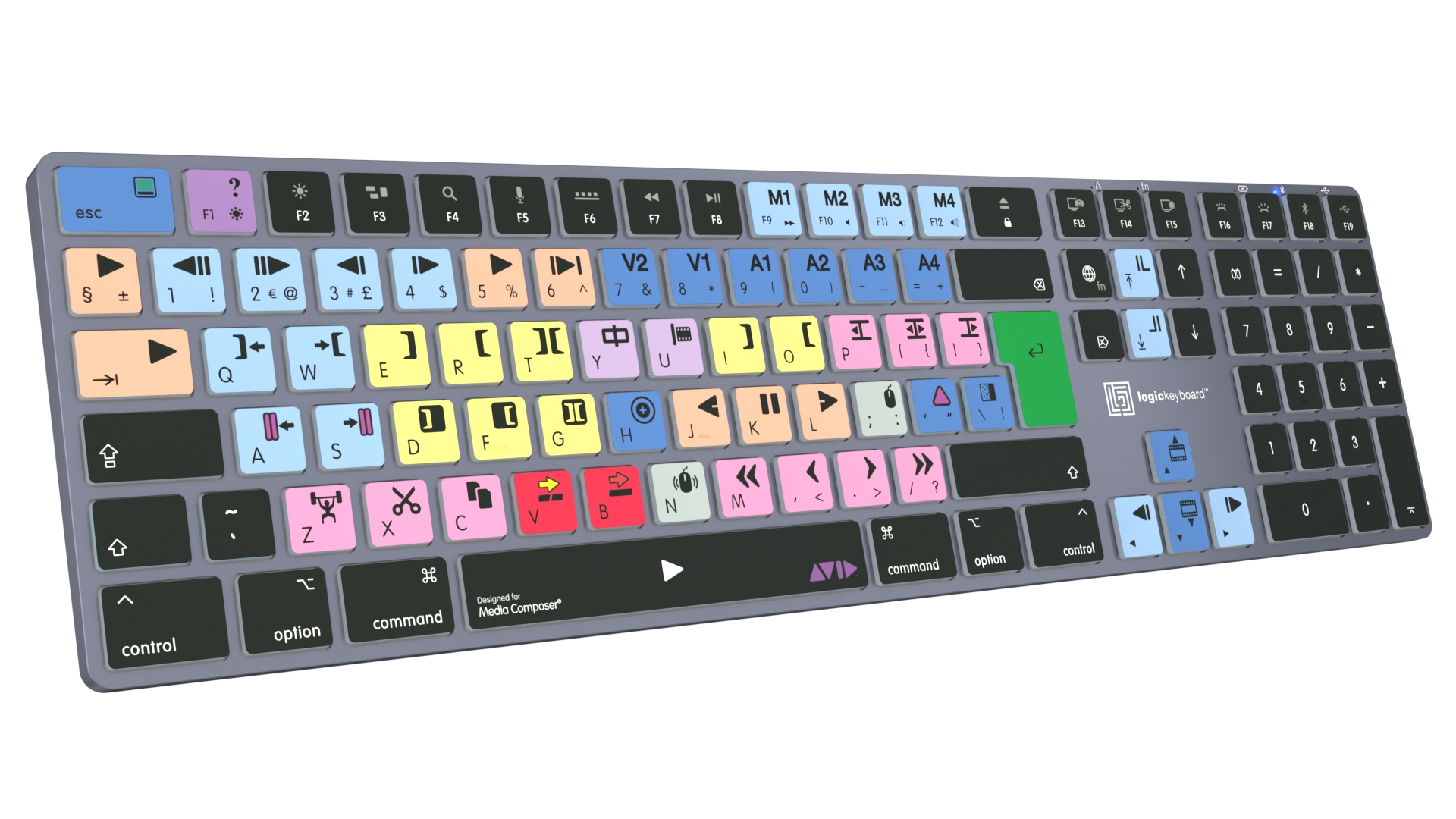 Logickeyboard Avid Media Composer - Clas. Titan - TL: Französisch, AZERTY, Ansicht 3