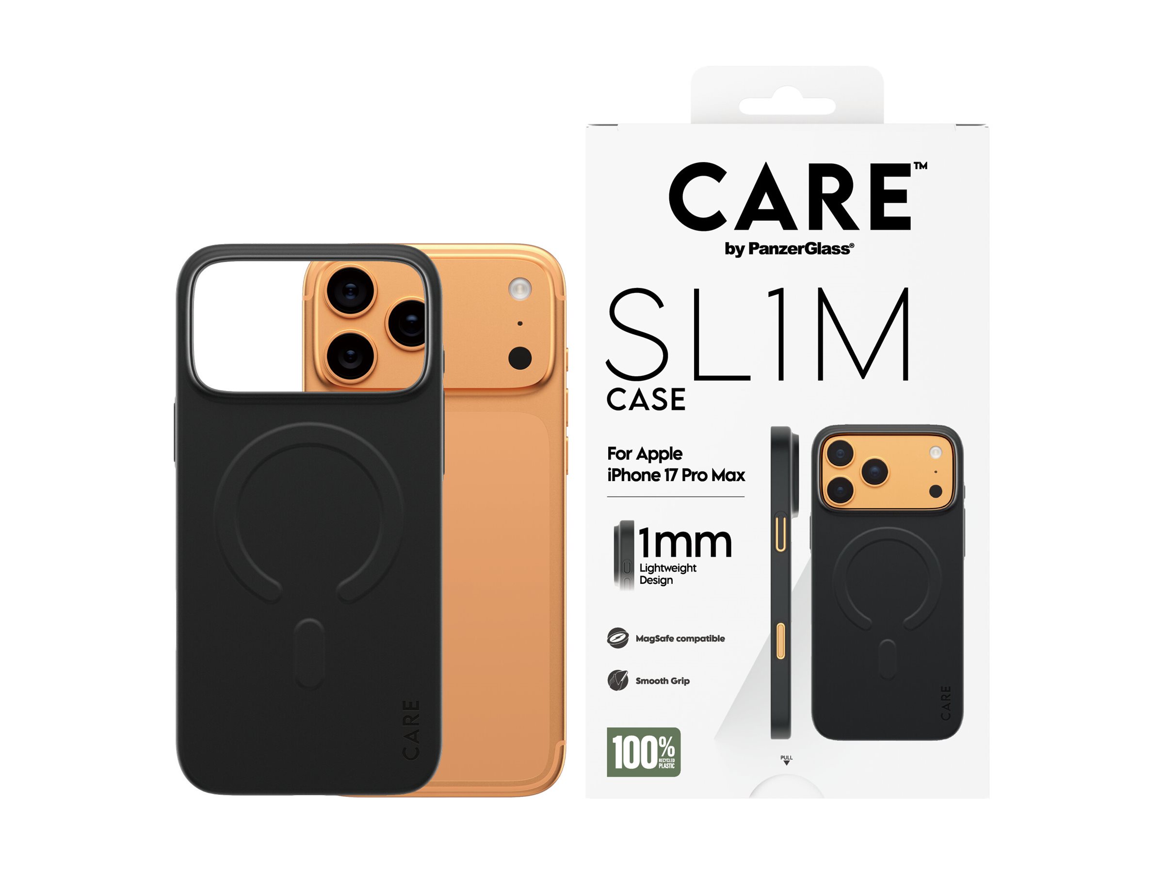 PanzerGlass CARE by SL1M Case Black iPhone 17 Pro Max, Ansicht 4