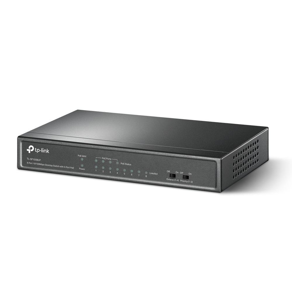 TP-LINK TL-SF1008LP - V1 - Switch - unmanaged - 8 x 10/100 (4 PoE), Ansicht 2