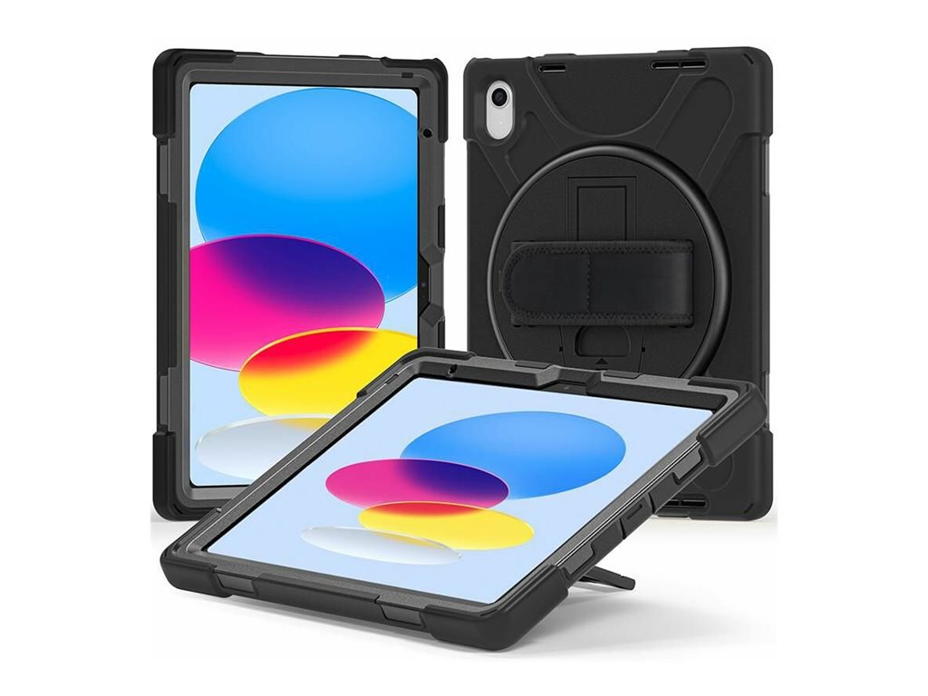 eSTUFF CHICAGO - Schutzhülle für Tablet - Polycarbonat, Silikon - Schwarz - für Apple 10.9-inch iPad (10. Generation), Ansicht 3