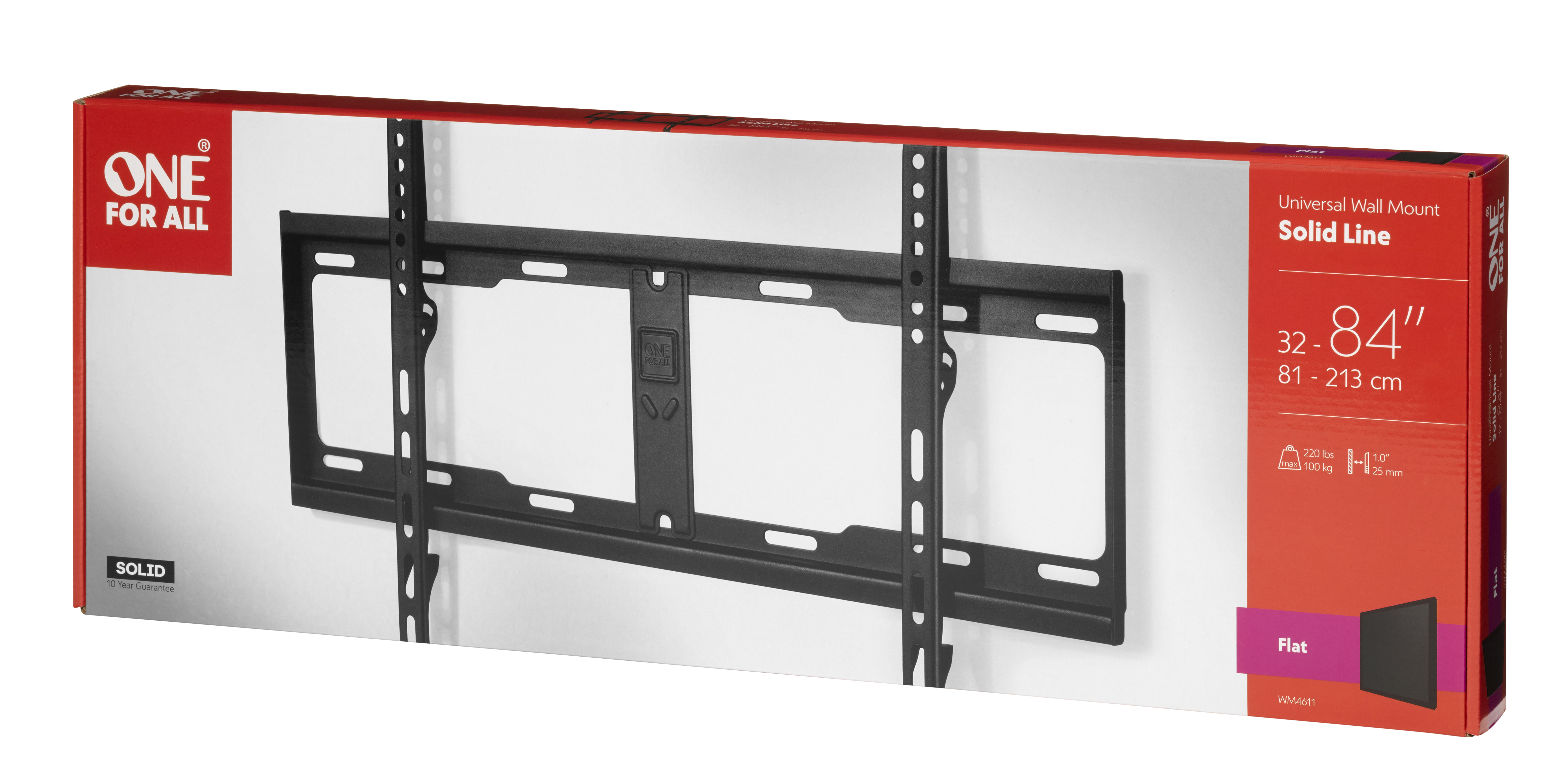 One for All SOLID WM 4611 - Klammer für Flachbildschirm (schmal), Ansicht 3