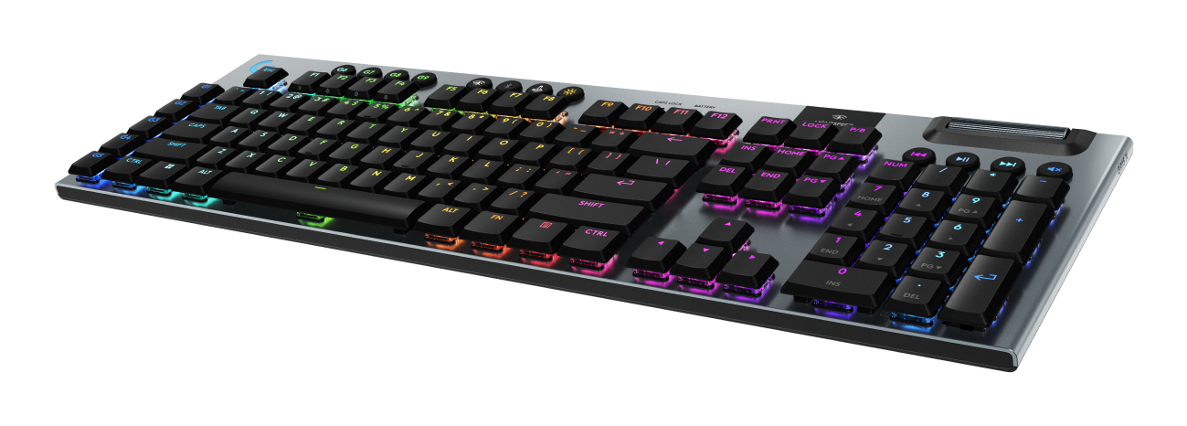 Logitech G G915 X - Tastatur - LIGHTSPEED - full size - Bluetooth - USB-C - Schwarz - TL: Nordisch, QWERTY, Ansicht 4
