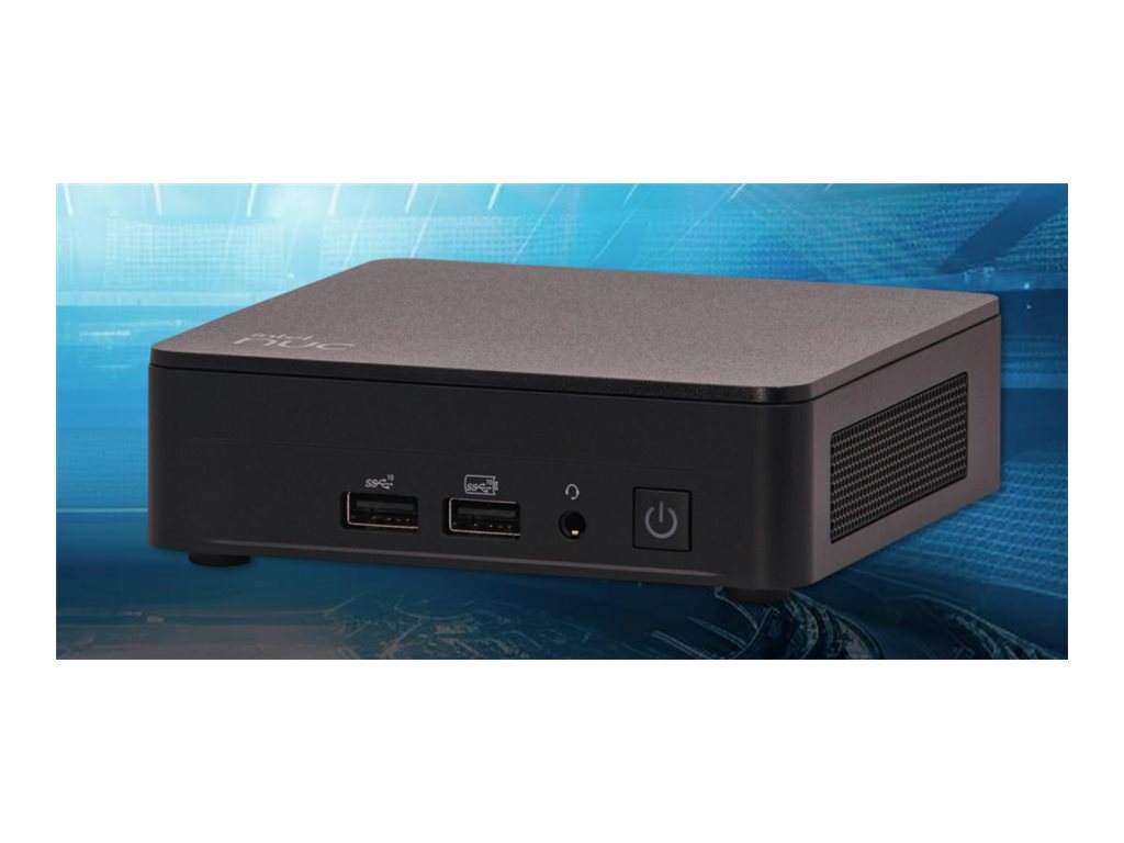 Intel Next Unit of Computing 13 Pro Kit - NUC13ANKi7 - Barebone - Slim Chassis - 1 x Core i7 1360P - RAM 0 GB - Intel Iris Xe Graphics - 1GbE, 2.5GbE, Wi-Fi 6E, Bluetooth 5.3 - WLAN: 802.11a/b/g/n/ac/ax (Wi-Fi 6E)