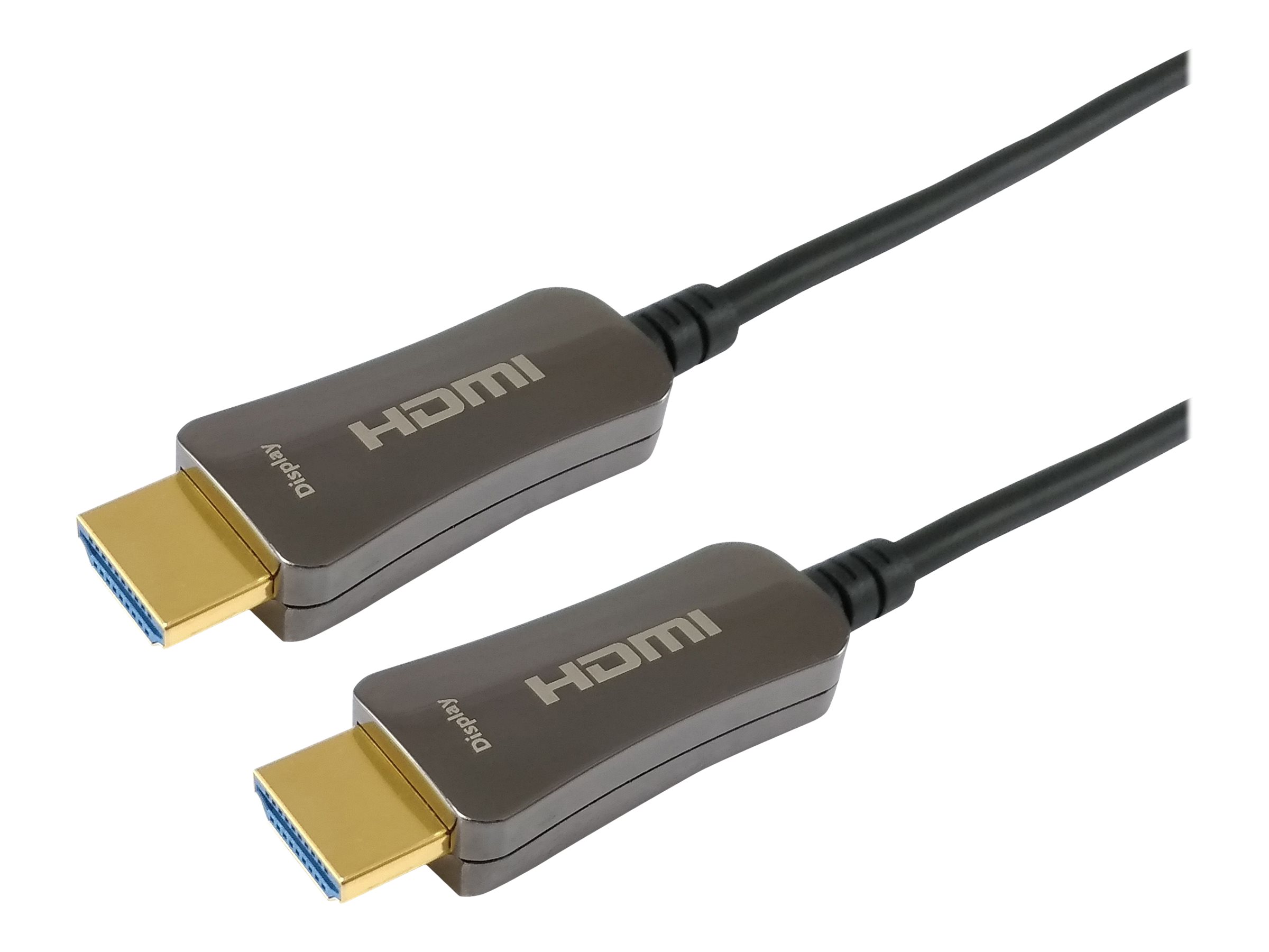 Equip Life - Highspeed - HDMI-Kabel mit Ethernet - HDMI männlich zu HDMI männlich - 50 m - 4K Unterstützung, Active Optical Cable (AOC)