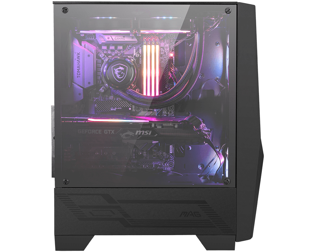 MSI MAG Forge 100R - Tower - ATX - Seitenteil mit Fenster (gehärtetes Glas), Ansicht 3