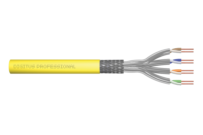 DIGITUS CAT 7A S/FTP Datenkabel - verlegekabel, 500 Meter, Simplex, B2ca-s1a,d0,a1, GHMT PVP zertifiziert, Ansicht 4