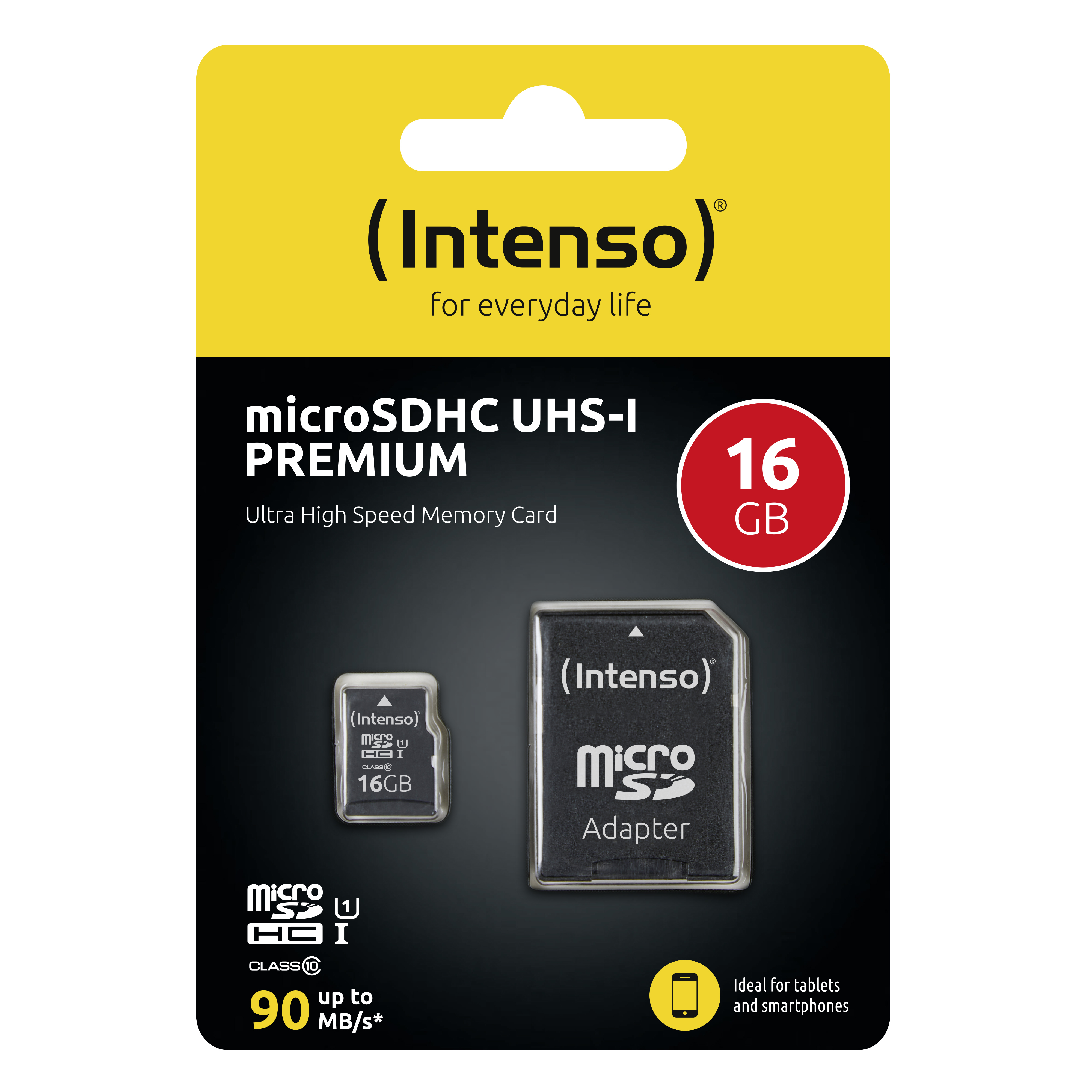 Intenso Premium - Flash-Speicherkarte (microSDHC/SD-Adapter inbegriffen), Ansicht 2