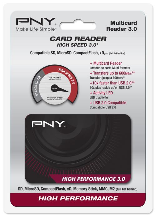 PNY High Performance Reader 3.0 - Kartenleser (Multi-Format), Ansicht 2