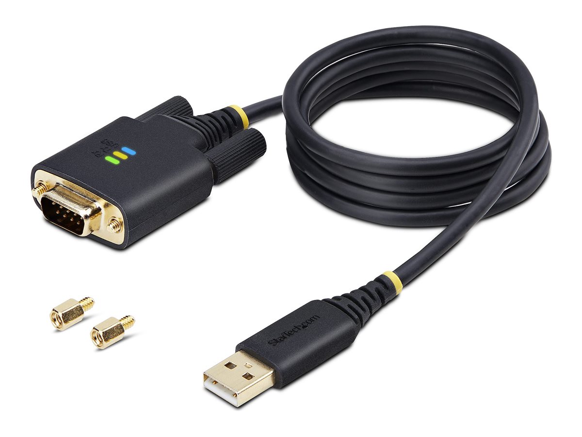 StarTech.com 1m USB auf Seriell Adapter, COM-Retention, FTDI, USB auf DB9 - Kabel USB / seriell - USB (M)