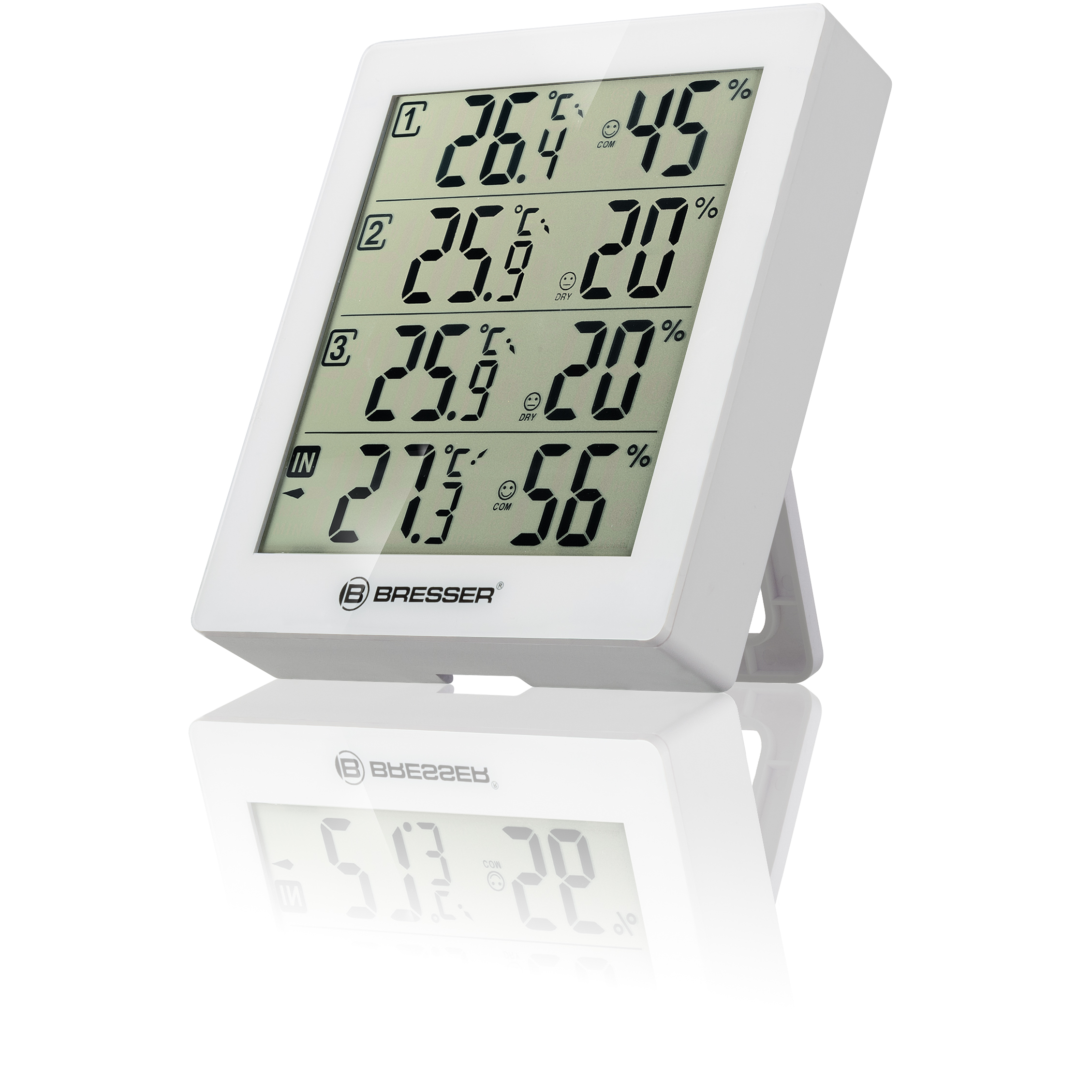 Bresser Temeo Hygro Quadro - Thermo-Hygrometer, Ansicht 4