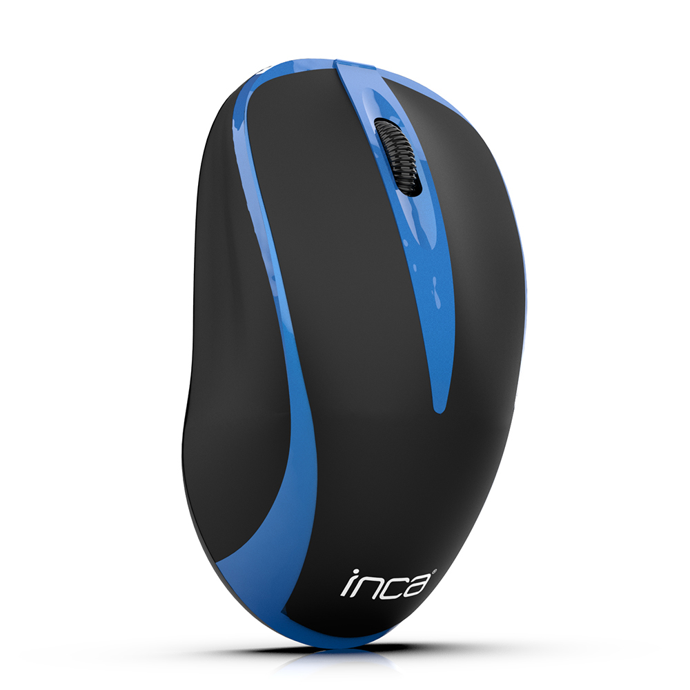 INCA IWM-221RSMV - Optisch - RF Wireless - 1600 DPI - Schwarz - Blau, Ansicht 2