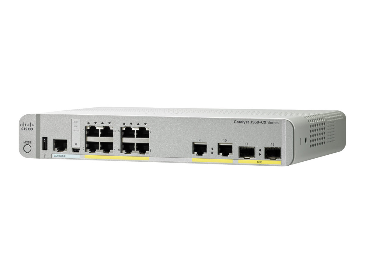 Cisco 3560-CX Switch 8 GE PoE+ uplinks 2 x 1G SFP (WS-C3560CX-8PC-S)