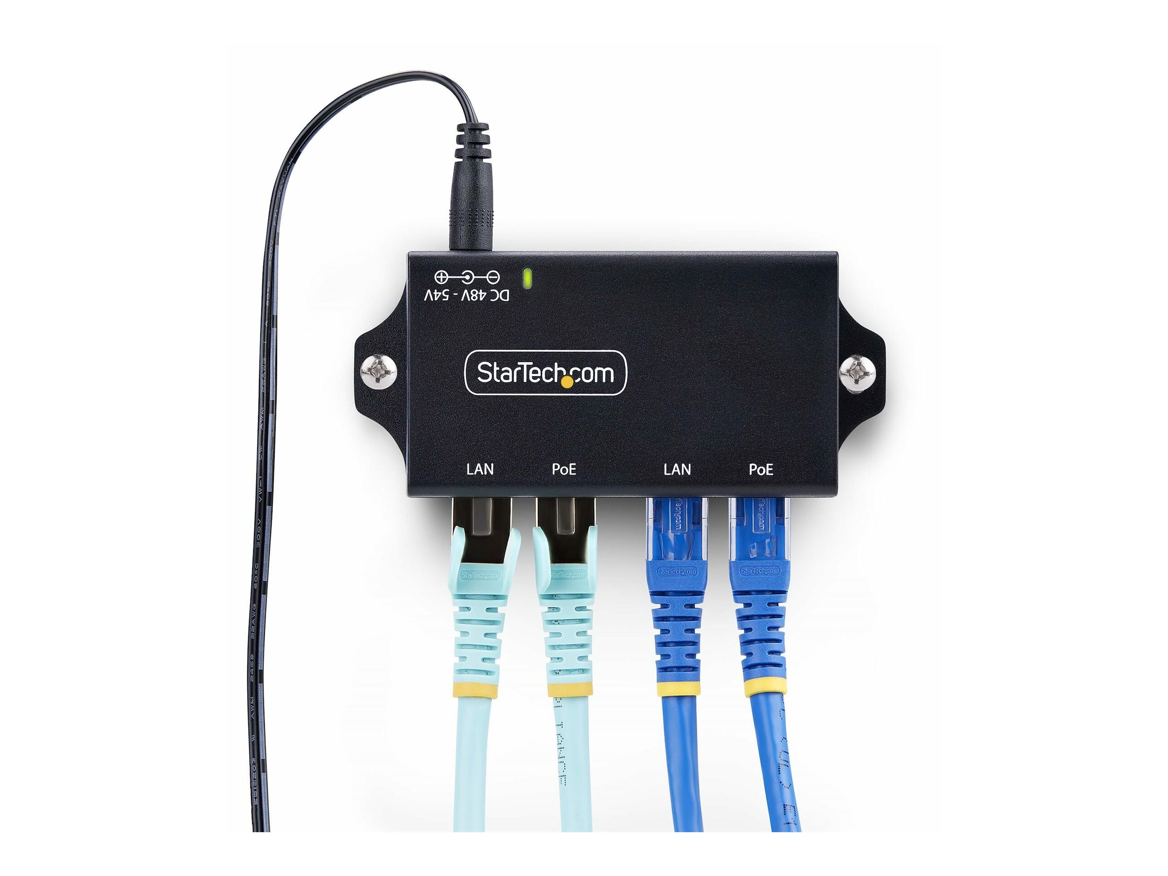 StarTech.com 2-Port Gigabit PoE+ Injector PoEPoE+ (802.3af802.3at)