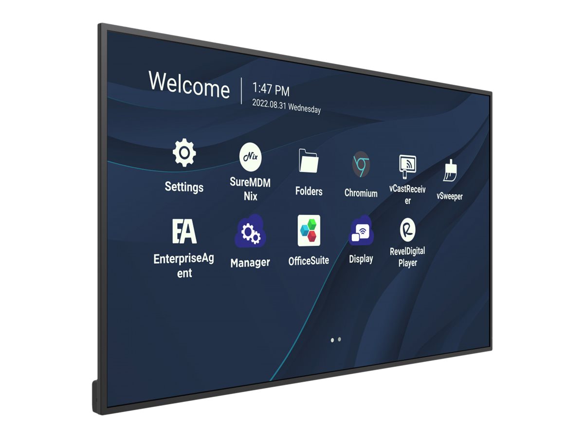 ViewSonic CDE4330 - 109 cm (43") Diagonalklasse CDE30 Series LCD-Display mit LED-Hintergrundbeleuchtung - Digital Signage - mit Integrierter SoC-Mediaplayer - 4K UHD (2160p)