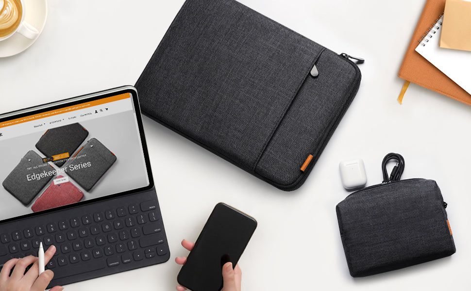 Inateck Laptoptasche 16 Zubehörta. LB01006/S1 schwarzgrau - Tasche, Ansicht 3