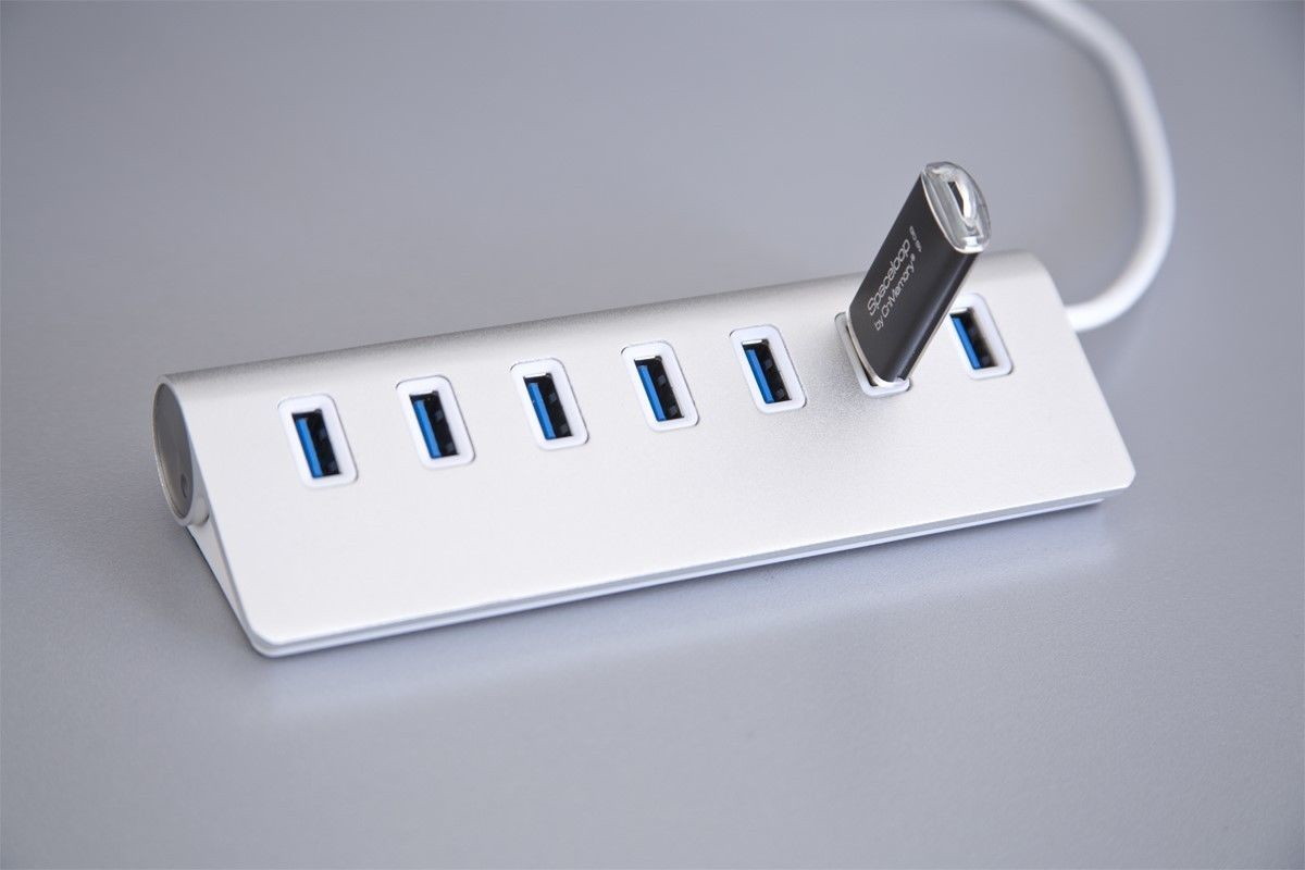 Exsys Ex 1137 - Hub - 7 x SuperSpeed USB 3.0, Ansicht 2