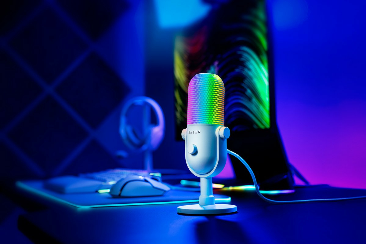 Razer Seiren V3 Chroma - Mikrofon - USB - weiß, Ansicht 4