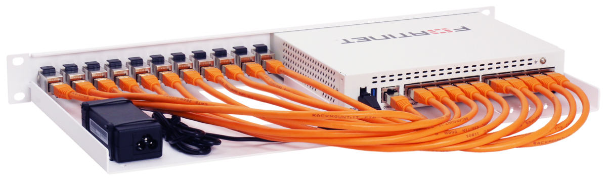 Rackmount.IT RM-FR-T10I - Rackmontagesatz - RJ-45 X 11 - RAL 9003, Signal White - 1U - 48.3 cm (19), Ansicht 3