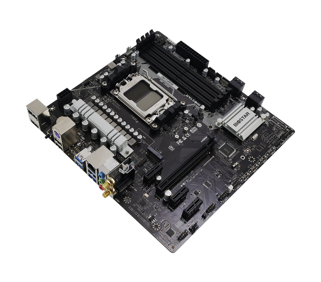 Biostar A620MP-E PRO - AMD - Sockel AM5 - AMD Ryzen 7000 Series - DDR5-SDRAM - 128 GB - DIMM - mATX, Ansicht 3