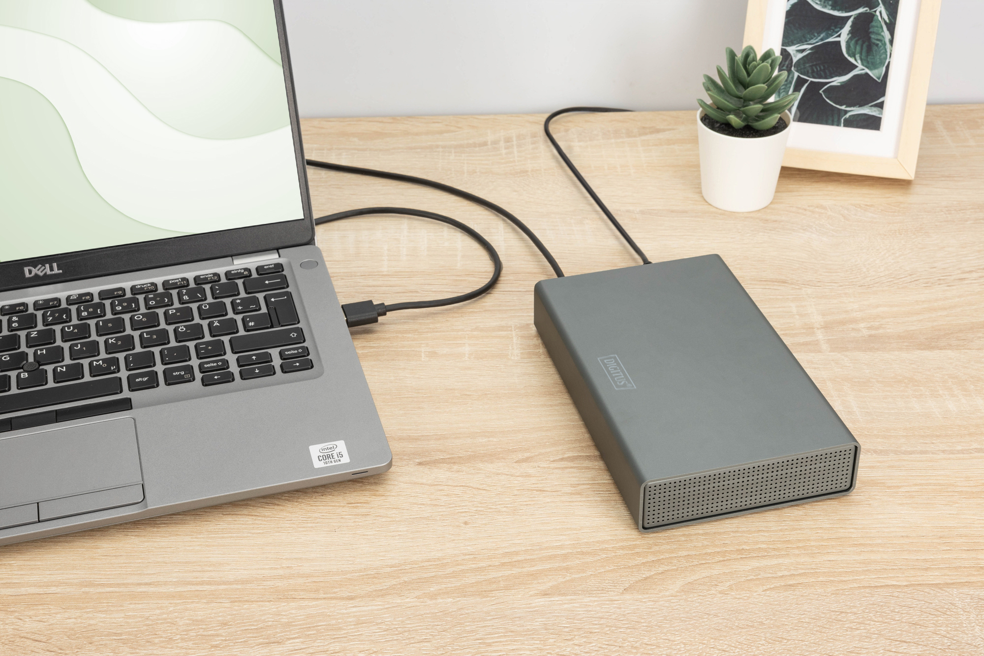 DIGITUS Festplattengehäuse USB3.0 3.5 SATA Aluminium - Digital/Daten - USB 3.0, Ansicht 4