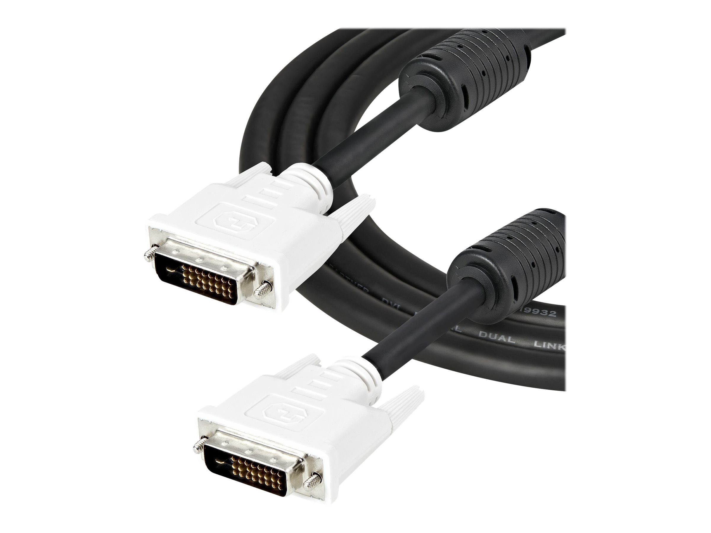 StarTech.com StarTech 2m DVI-D Dual Link Cable - Male to Male DVI-D Digital Video Monitor Cable - 25 pin DVI-D Cable M/M Black 2 Meter - 2560x1600 (DVIDDMM2M)