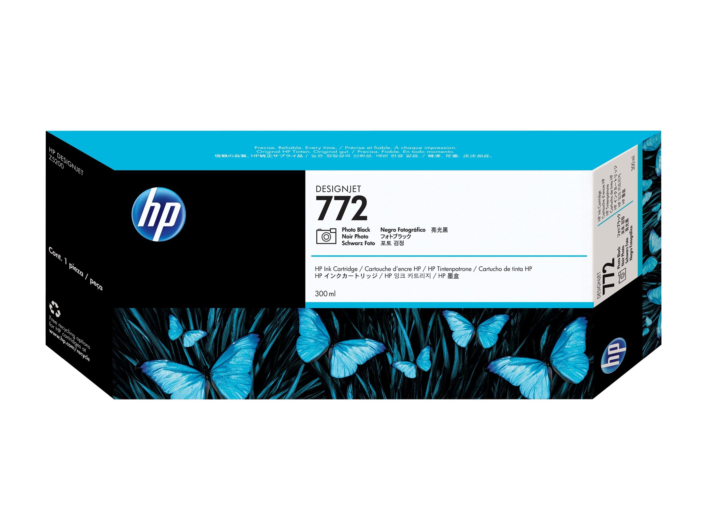 HP 772 - 300 ml - Photo schwarz - original