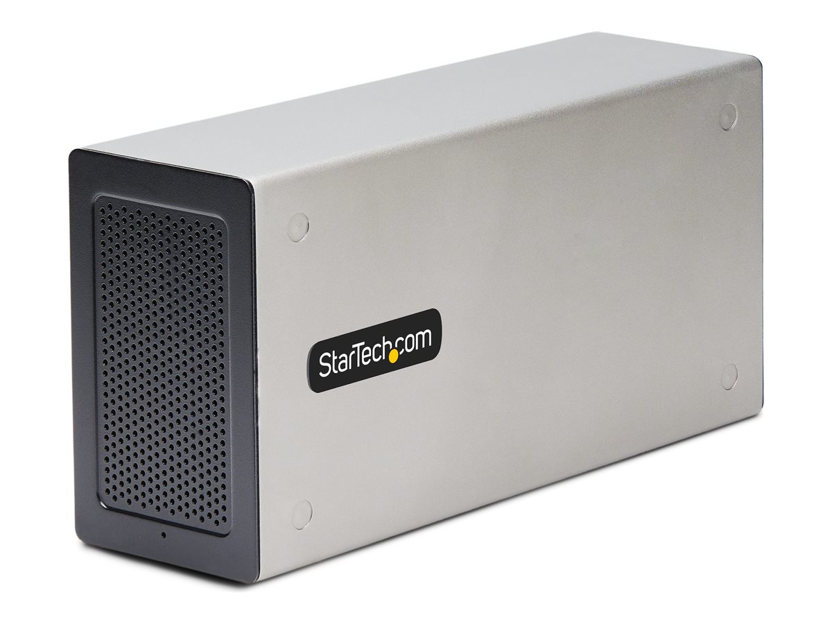 StarTech.com Thunderbolt 3 PCIe Expansion Chassis, Enclosure Box W/Dual PCI-E Slots, External PCIe Slots for Laptops/Desktops/All-In-Ones, 8K/4K Output Via TB3/DP 1.4 Ports - For PCI Express Cards (2TBT3-PCIE-ENCLOSURE)